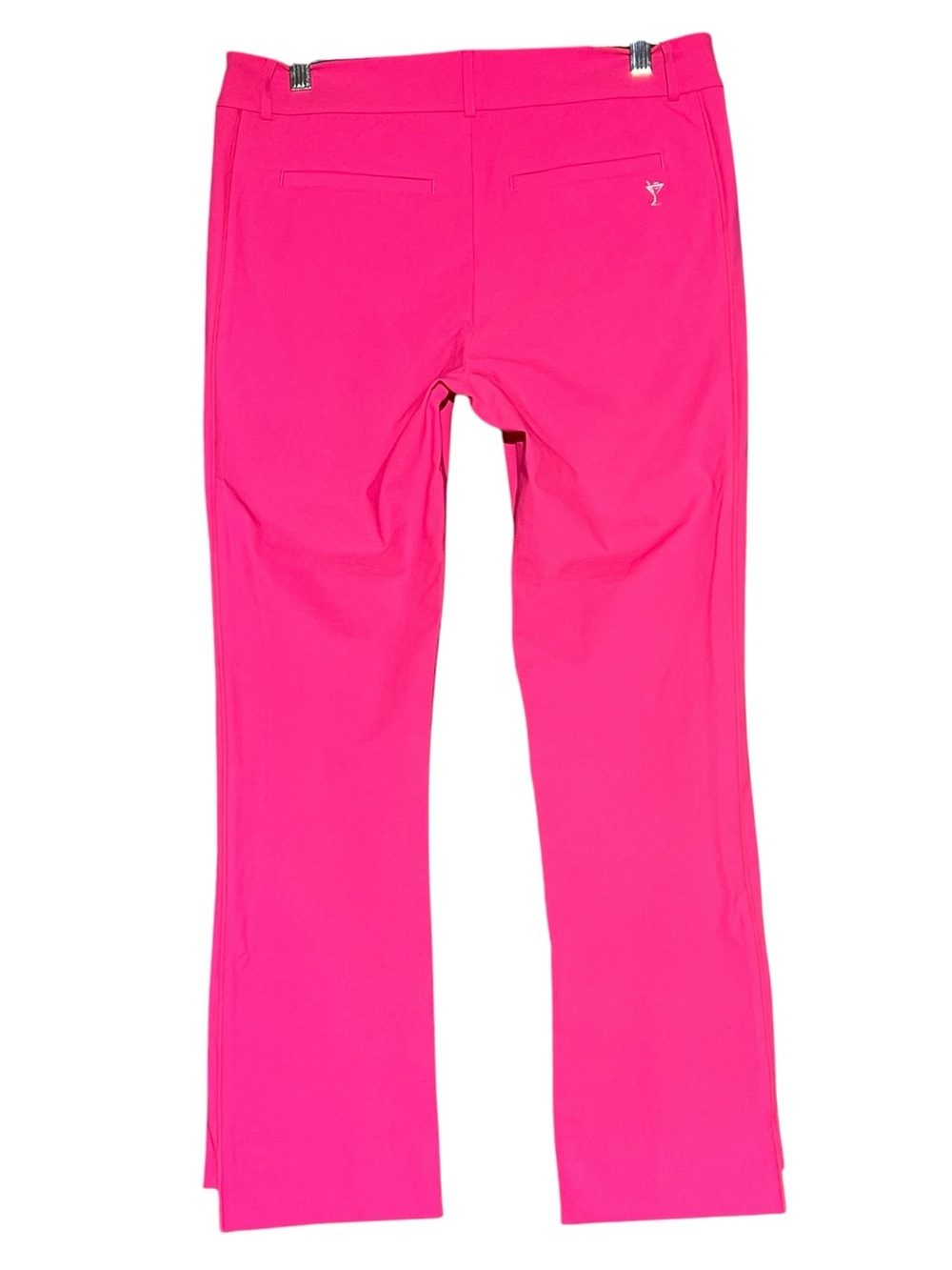 GOLFTINI Hot Pink Straight Leg Golf Pants Stretch Slash Pockets Hem Notch Size M - Picture 3 of 15